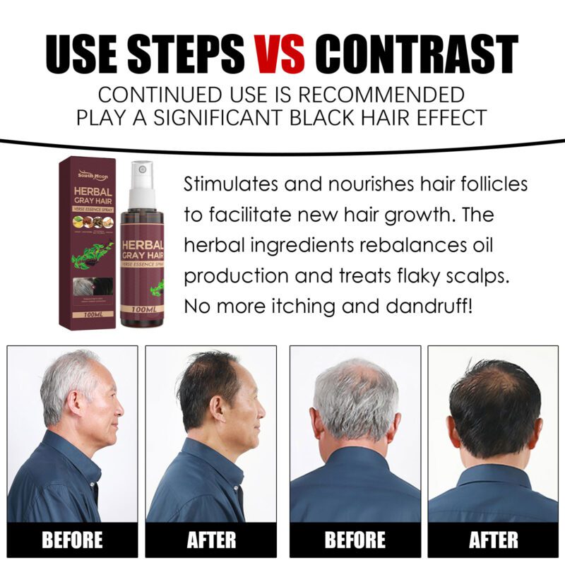 Herbal Black Hair Conditioner with Polygonum Multiflorum Essence - Daily Natural Hair Care - Image 4