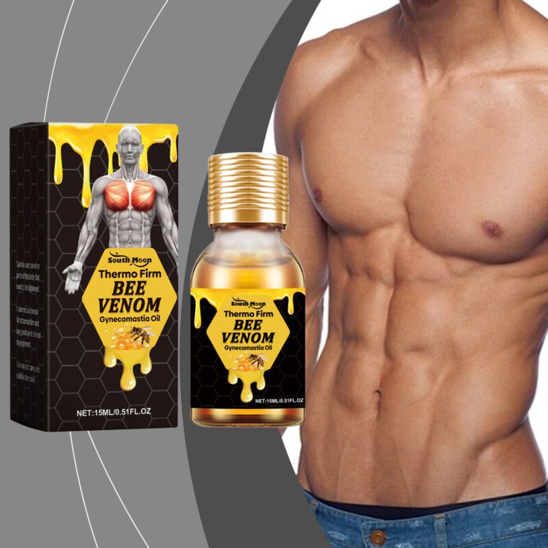 Men's Chest Care Oil Daily Nourishment with Natural Ingredients for Smooth Elastic Skin - Image 2
