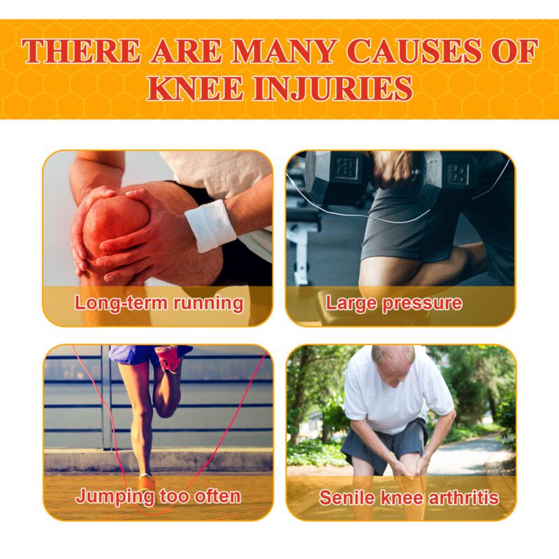 Knee Care Patch with Bee Venom & Herbal Oils - Breathable Support for Daily Comfort - Image 3