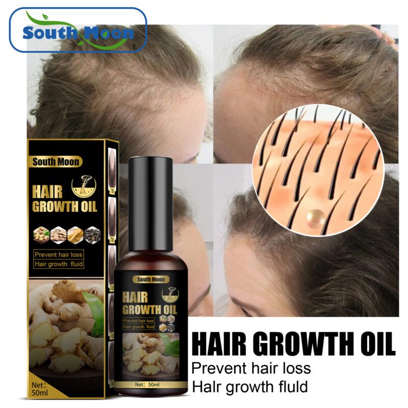 Natural Ginger Ginseng Scalp Care Spray - Daily Hair Nourishment & Shine - Image 2