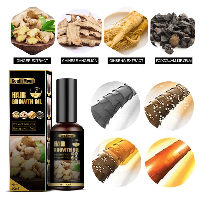 Natural Ginger Ginseng Scalp Care Spray - Daily Hair Nourishment & Shine - Image 5