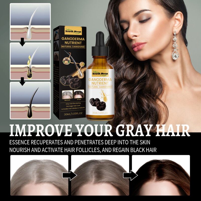 Black Ganoderma Hair Essence - Gentle Daily Care for Healthy, Shiny Hair - Image 3
