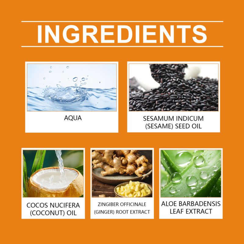 Daily Body Care Oil with Ginger and Aloe for Soft Smooth Skin - Image 5