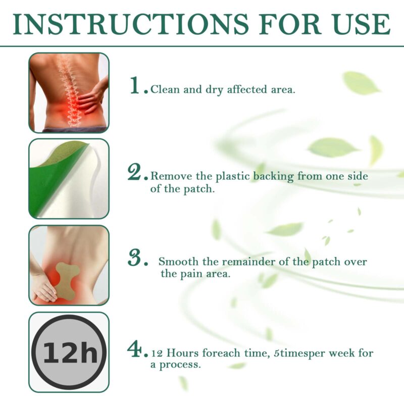 Lumbar Care Patch with Safflower & Wormwood for Daily Back Comfort - Image 6