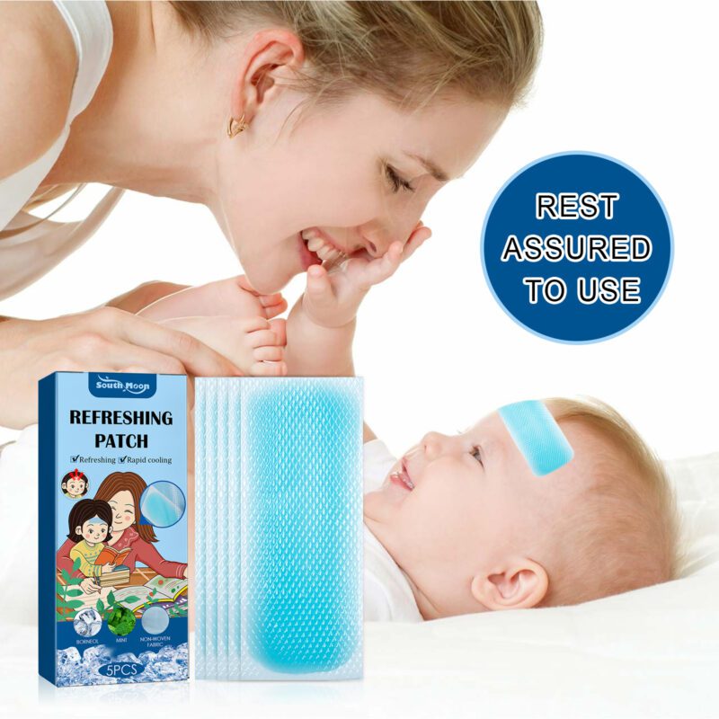 Hydrogel Cooling Patches with Mint & Borneol for Sensitive Skin Relief - Image 4