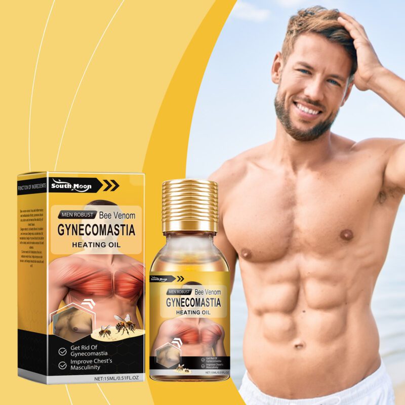 Men's Natural Chest Care Oil with Castor & Jojoba for Daily Massage - Image 2