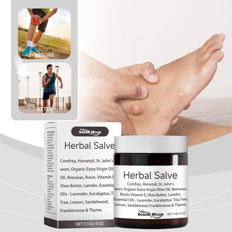 Natural Herbal Cream - Gentle Daily Care for Hands, Feet & Body with Frankincense & Thyme, Soothing Comfort - Image 2